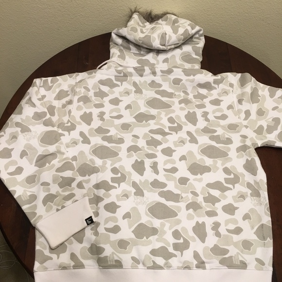 New Temple Effectives Faux Hoodie XL White Camo - Picture 4 of 5